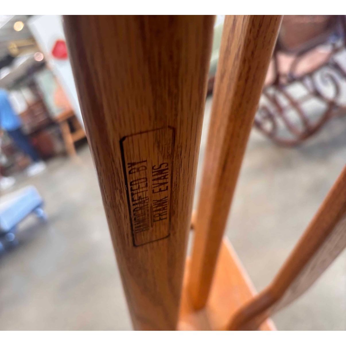 Vintage Oak Frank Evans Blanket Rack