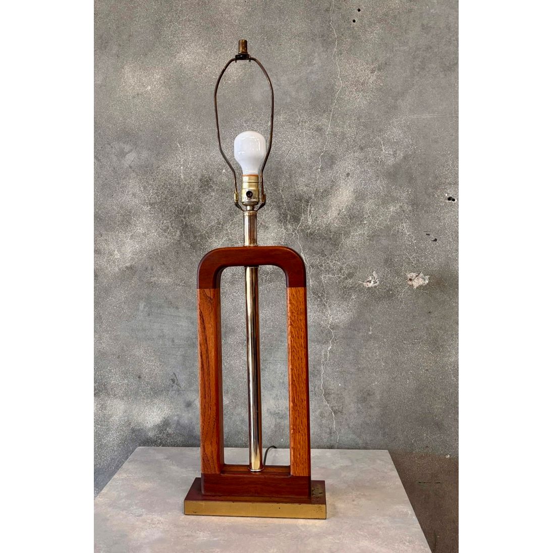 MCM Teak & Walnut Open Frame Lam