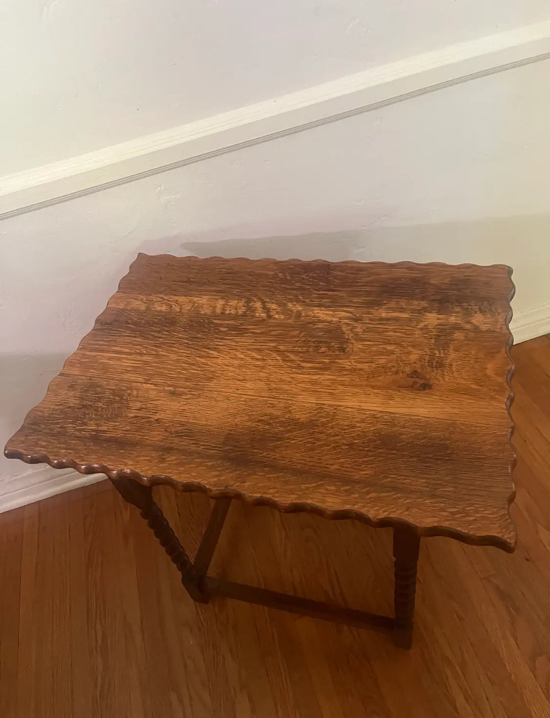 Antique Tiger Oak Side Table