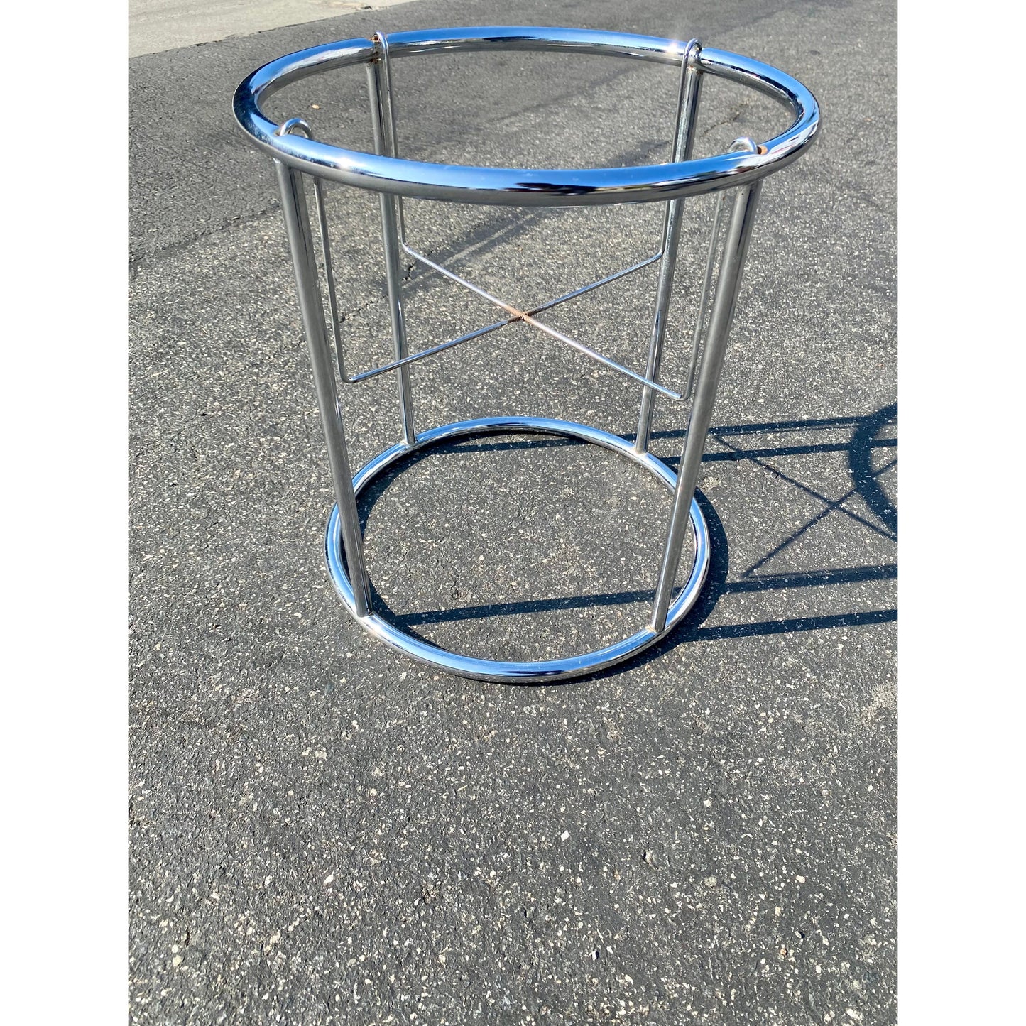 Vintage Chrome Plant Stand