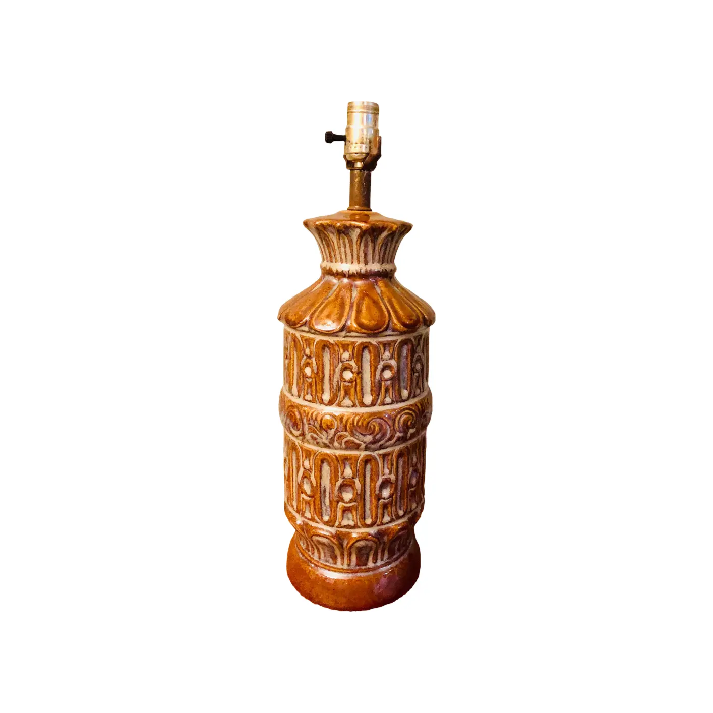 MCM Tiki Ceramic Lamp