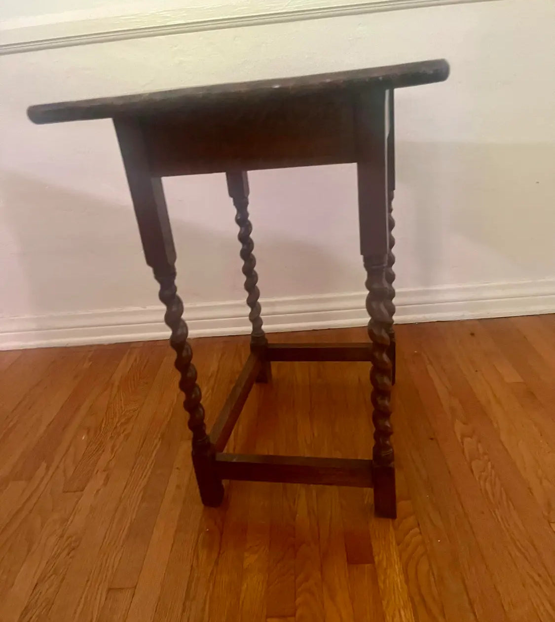 Antique Tiger Oak Side Table