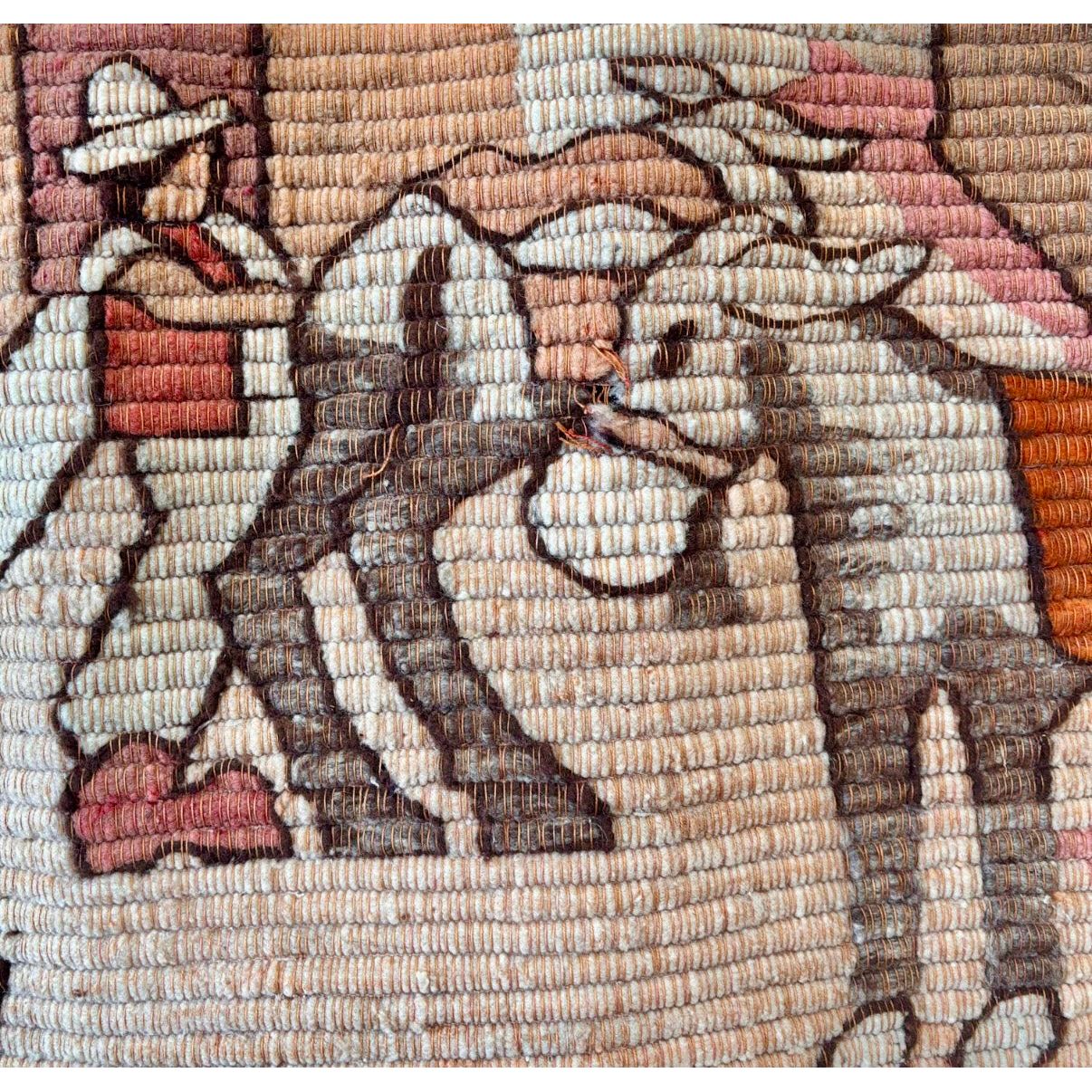 Vintage Andean Wool Handwoven Textile