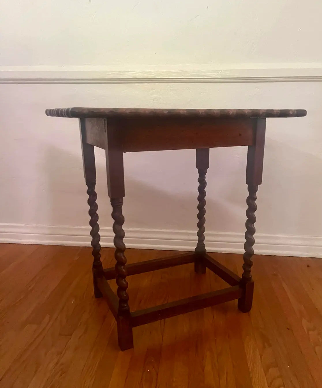 Antique Tiger Oak Side Table