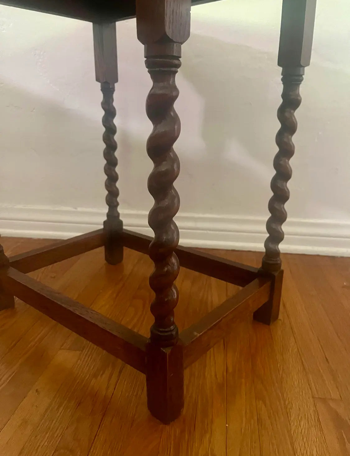 Antique Tiger Oak Side Table