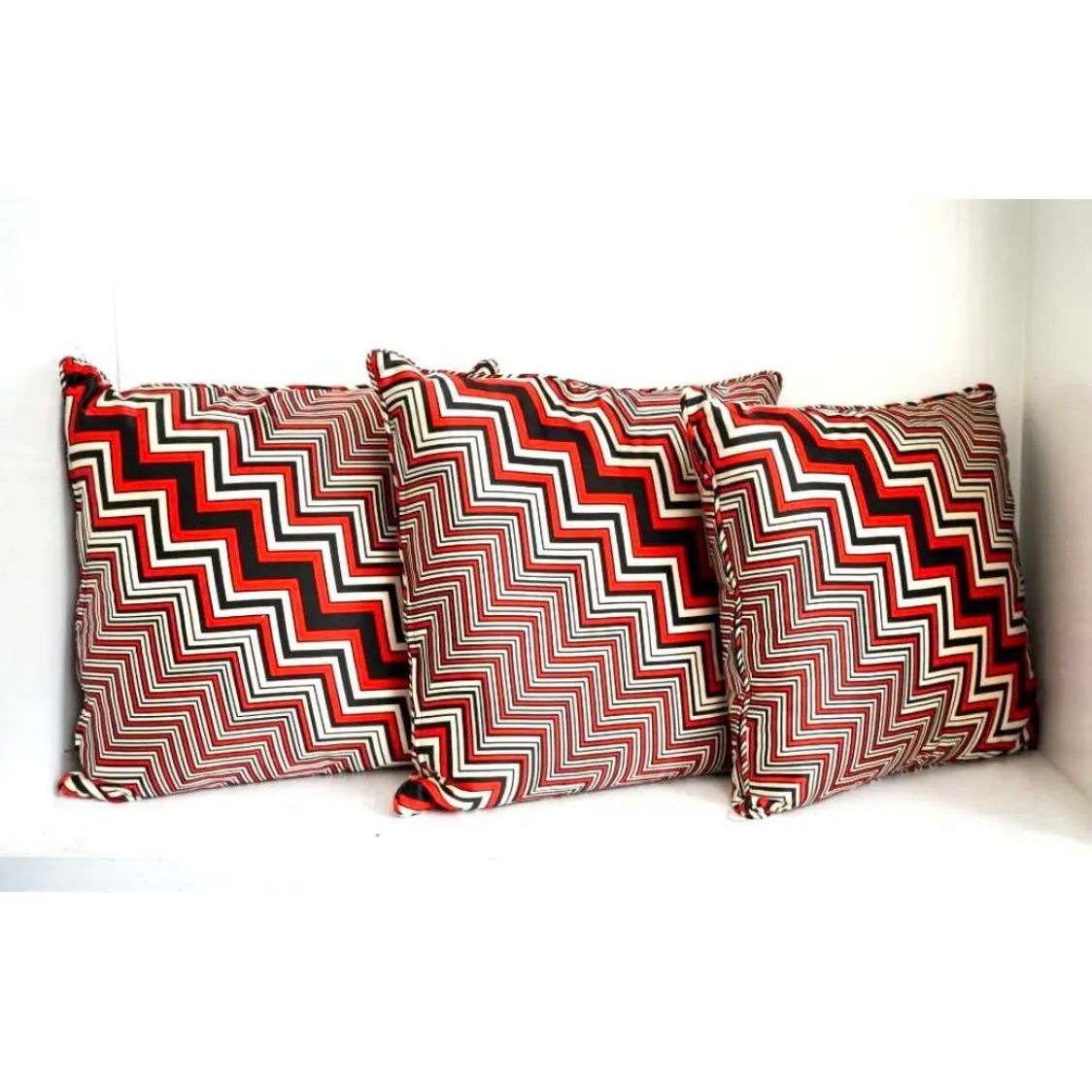 Silk Chevron Pillows